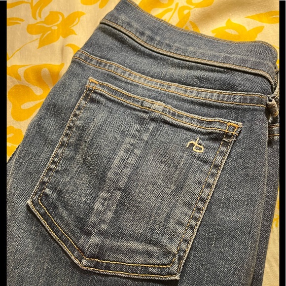 👖 RAG & BONE Blue Distressed Vashon Skinny Jeans Size 29. EUC - Picture 10 of 13